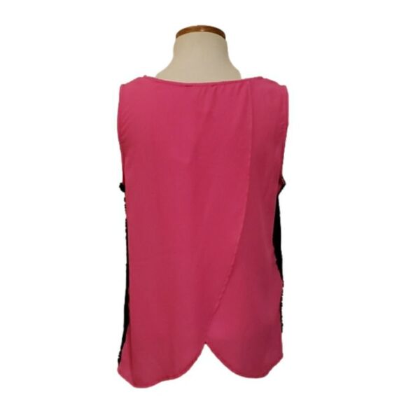 Stitch Fix | Papermoon Womens Malena Split Back Blouse Pink Size Large NWT - Picture 2 of 4